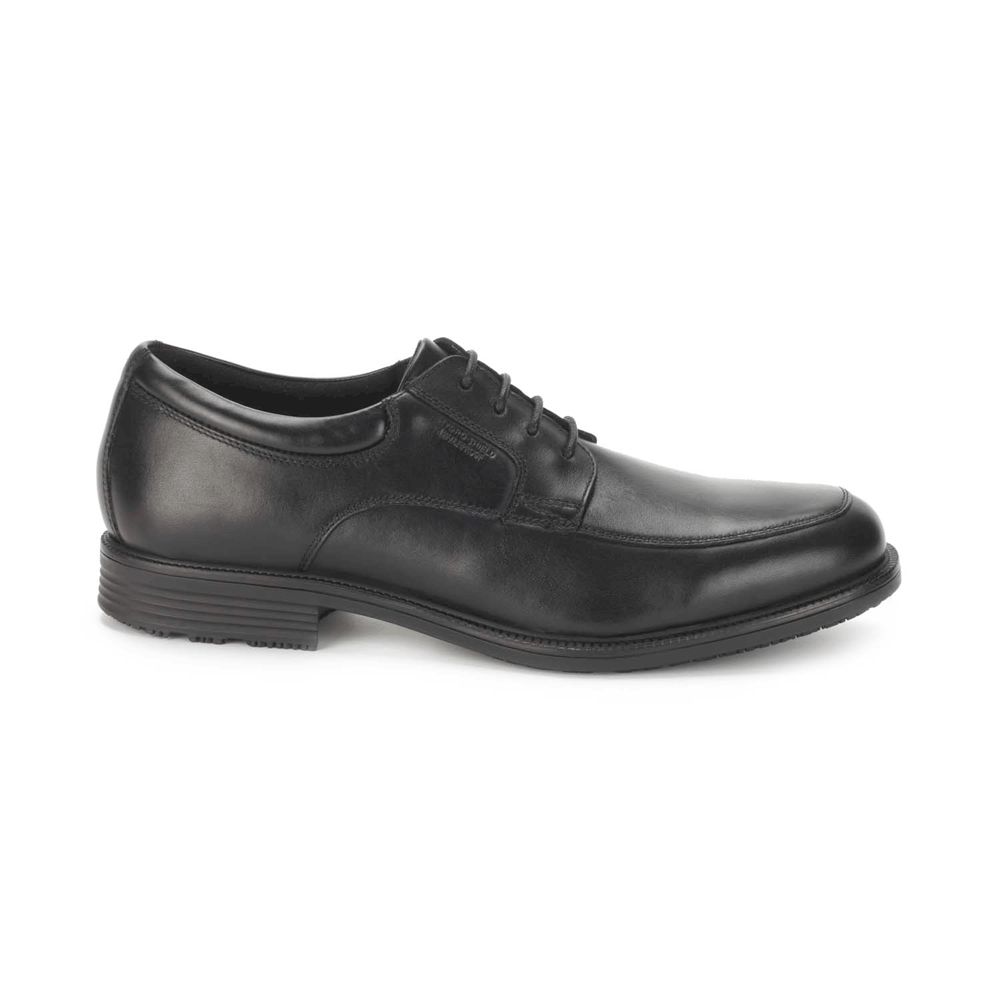 Pantofi Oxford Barbati Rockport Essential Details Waterproof Apron Toe Negrii - Romania 2508-NMFLW